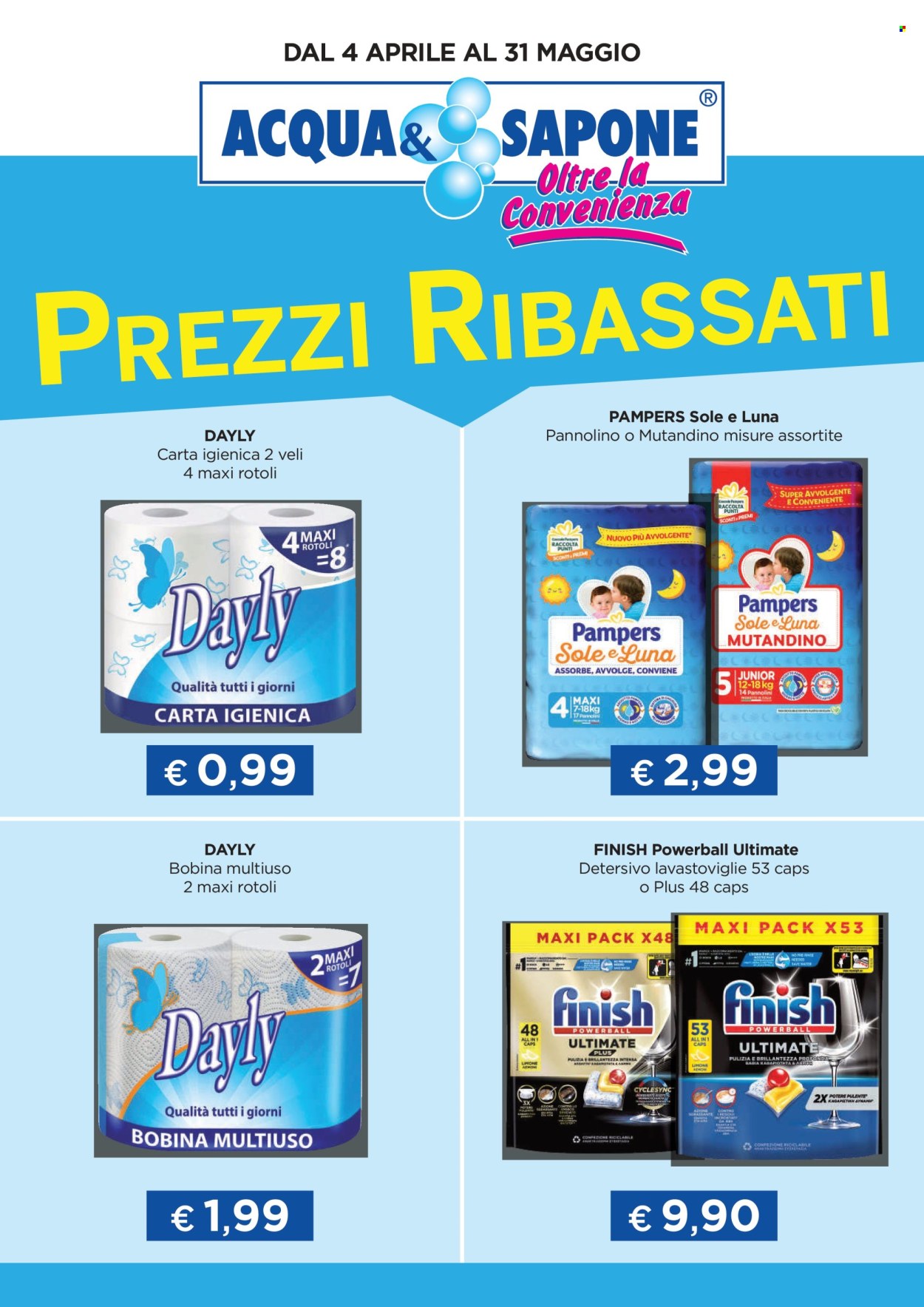 Leták Acqua & Sapone - 4.4.2025 - 31.5.2025. Strana 1