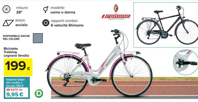 Bicicletta Trekking Legnano Versilia