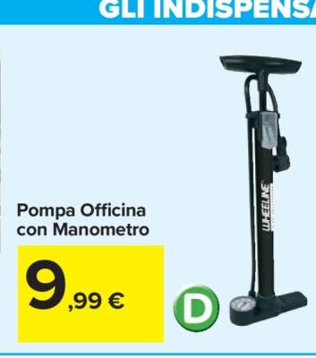 Pompa Officina con Manometro