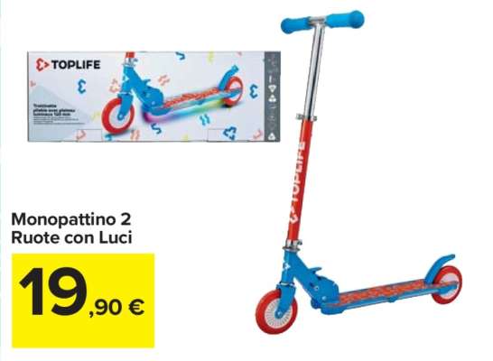 Monopattino 2 ruote con Luci