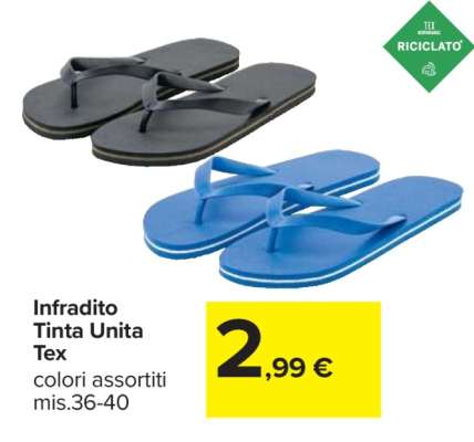 Infradito Tinta Unita Tex