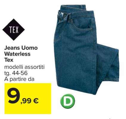 Jeans Uomo Waterless Tex