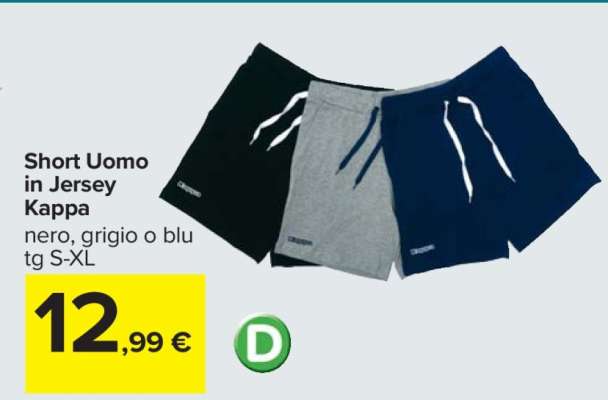 Short Uomo in Jersey Kappa