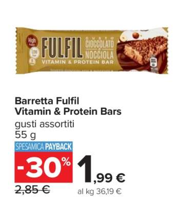 Barretta Fulfil Vitamin & Protein Bars