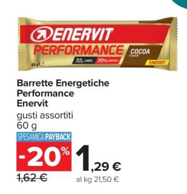 Barrette Energetiche Performance Enervit
