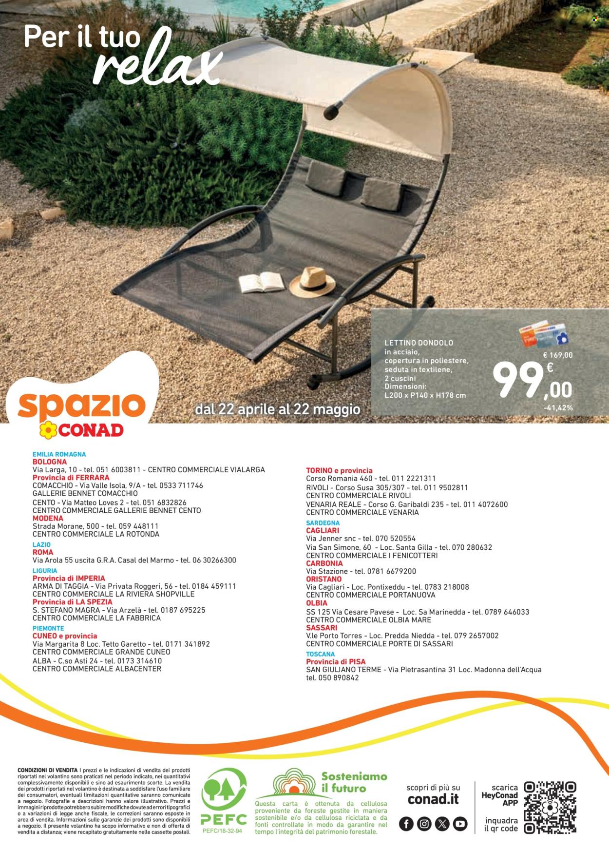 Volantino Spazio Conad - 22/4/2025 - 22/5/2025. Pagina 1