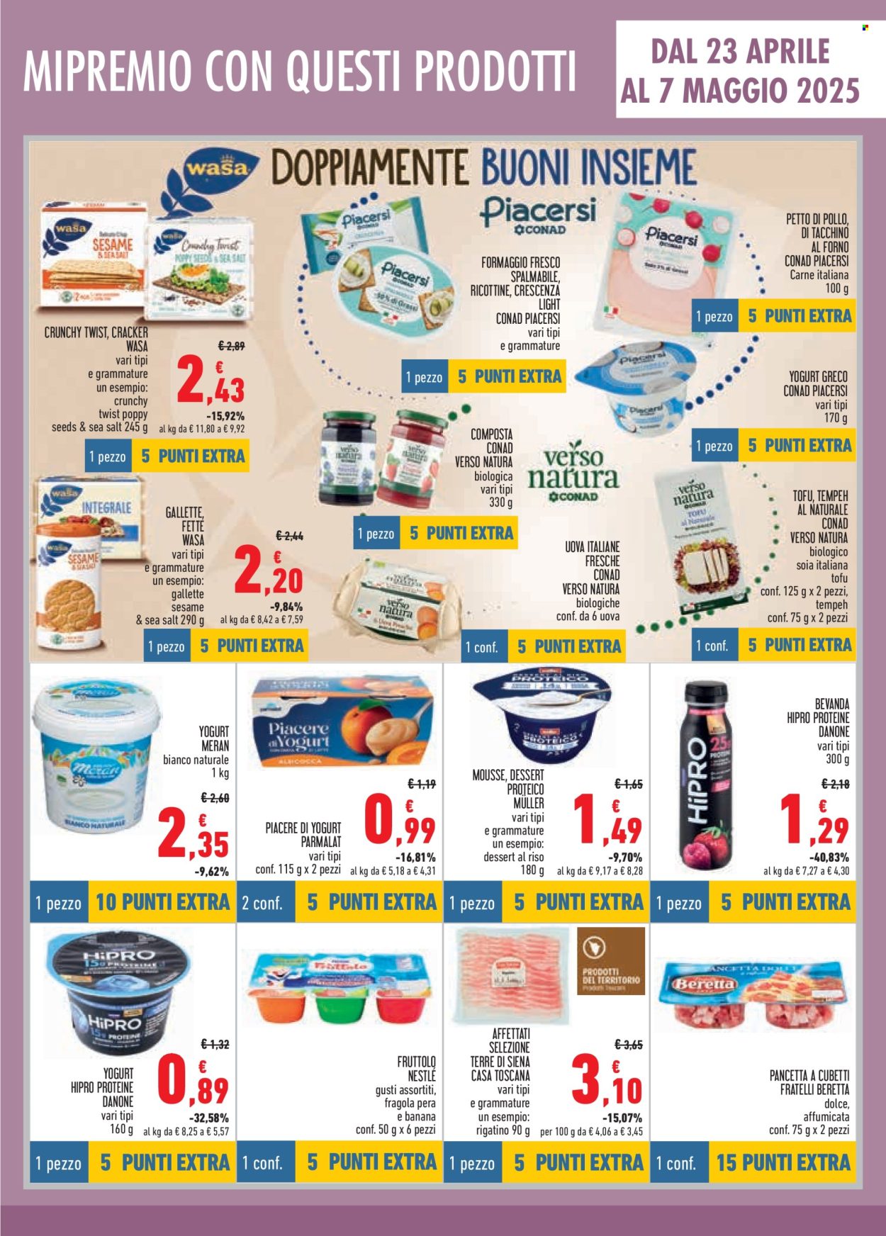 Volantino Conad - 23/4/2025 - 21/5/2025. Pagina 1