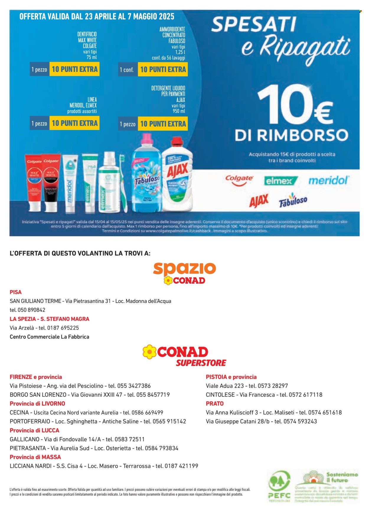 Volantino Conad - 23/4/2025 - 21/5/2025. Pagina 1
