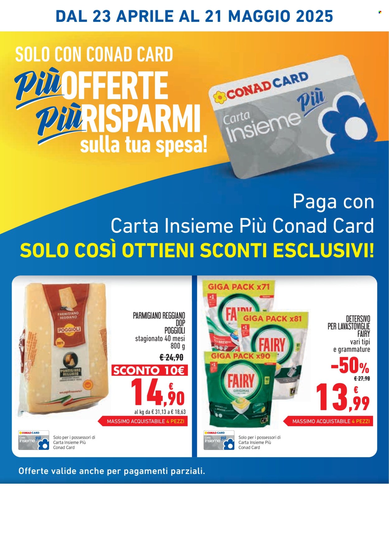Volantino Conad - 23/4/2025 - 21/5/2025. Pagina 1