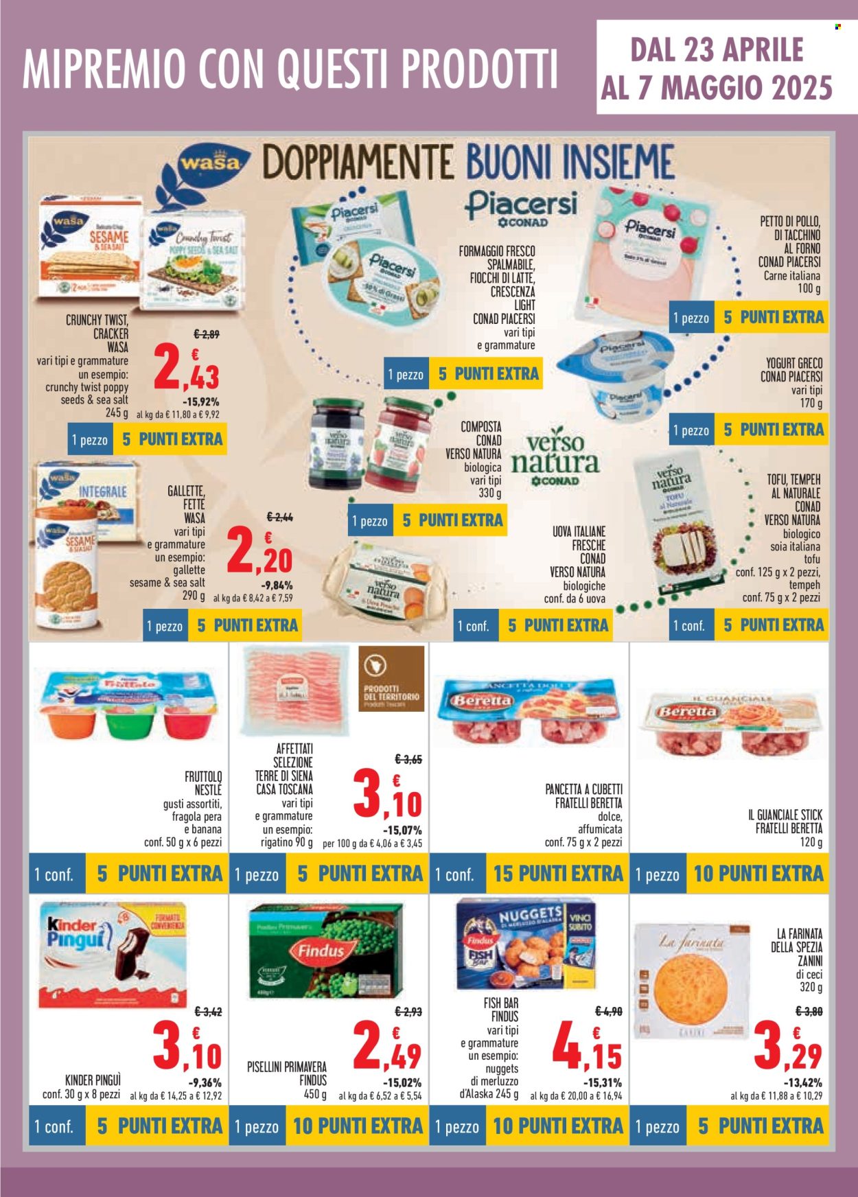 Volantino Conad - 23/4/2025 - 21/5/2025. Pagina 1