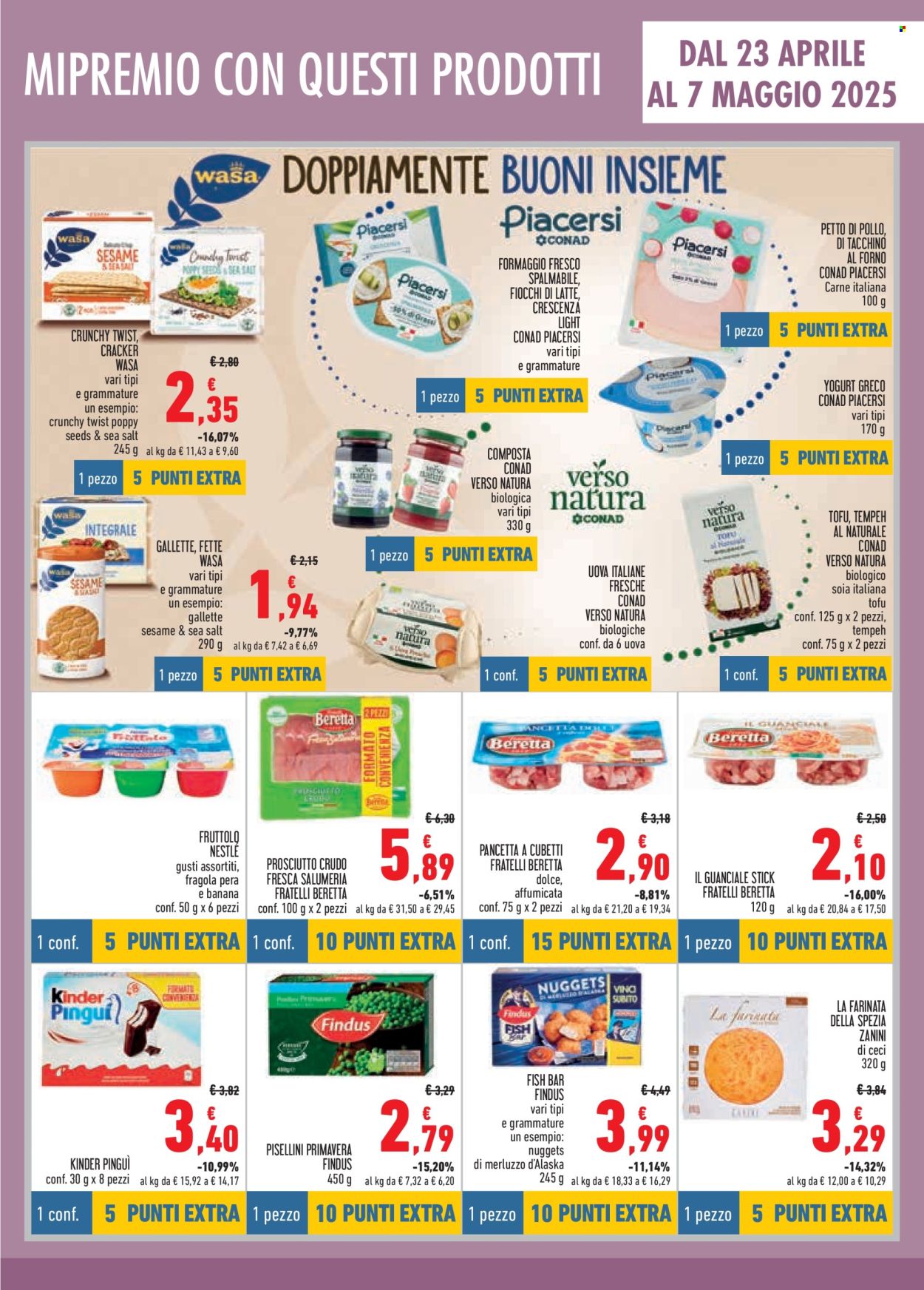 Volantino Conad - 23/4/2025 - 21/5/2025. Pagina 1