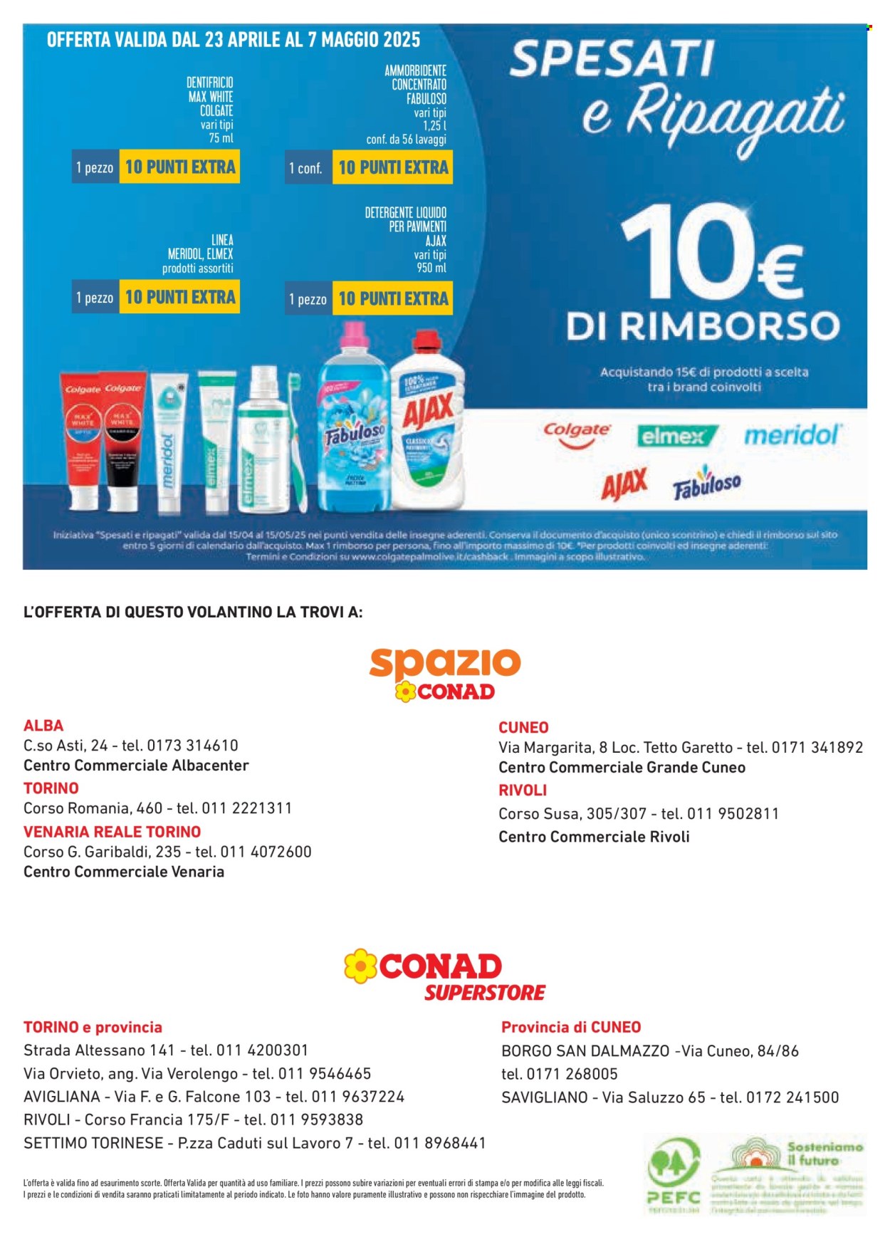 Volantino Conad - 23/4/2025 - 21/5/2025. Pagina 1