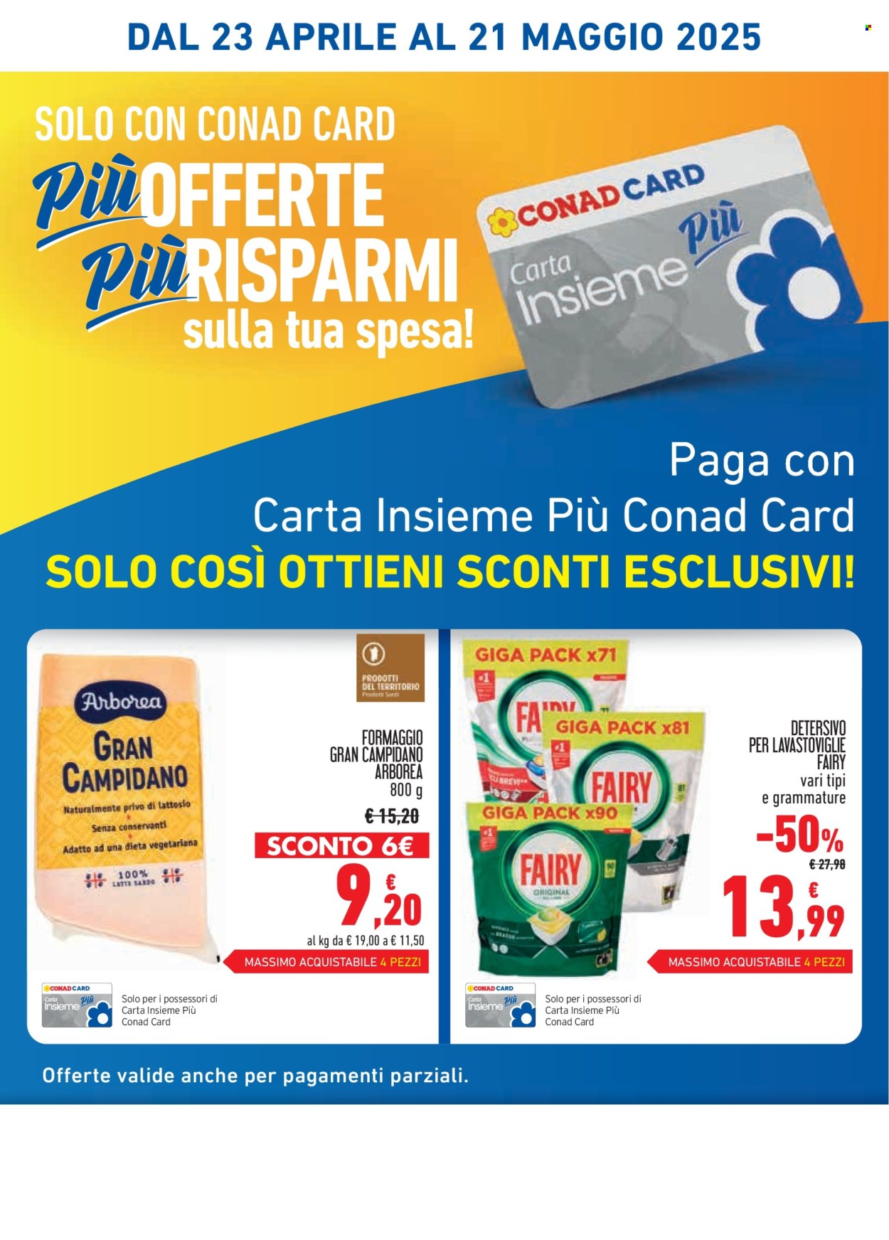 Volantino Conad - 23/4/2025 - 21/5/2025. Pagina 1