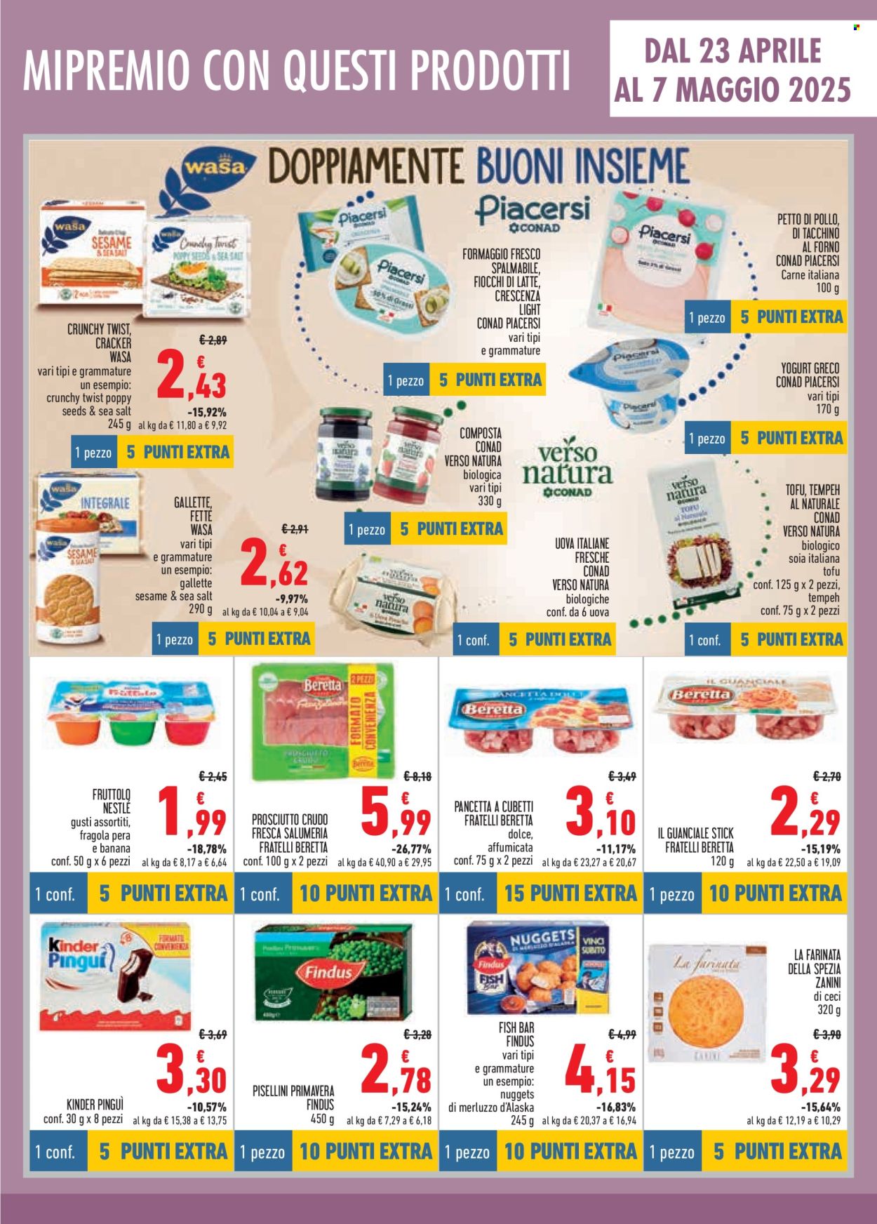Volantino Conad - 23/4/2025 - 21/5/2025. Pagina 1