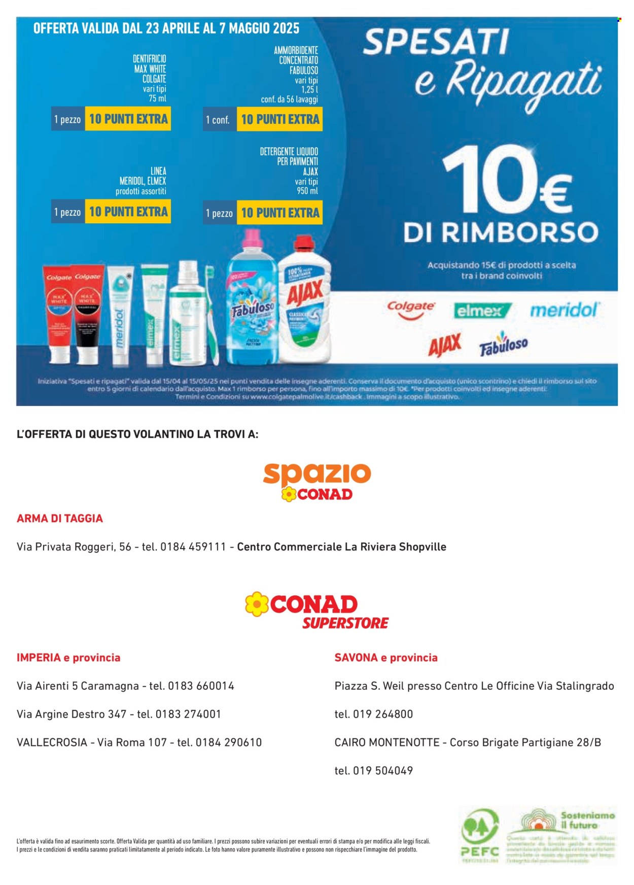 Volantino Conad - 23/4/2025 - 21/5/2025. Pagina 1