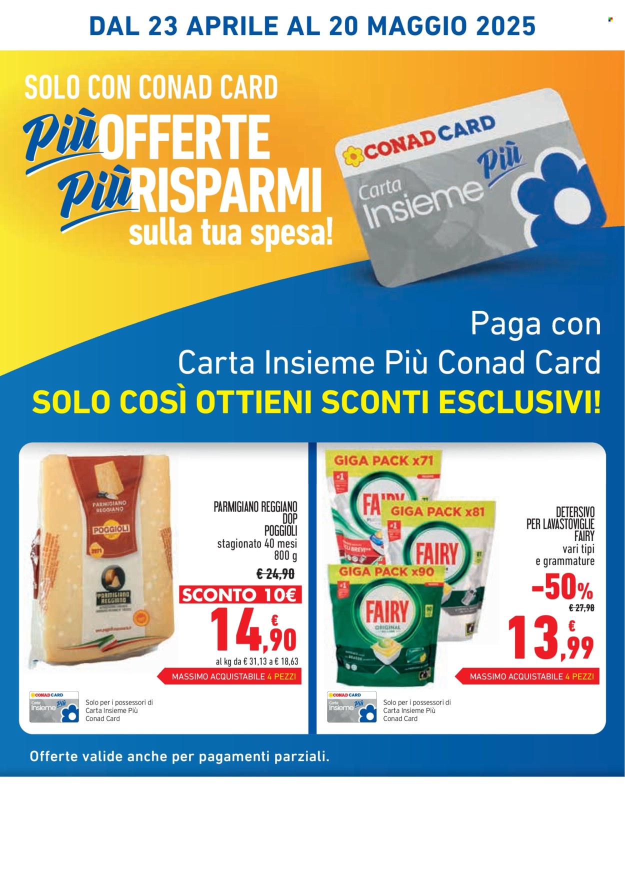 Volantino Conad - 23/4/2025 - 20/5/2025. Pagina 1
