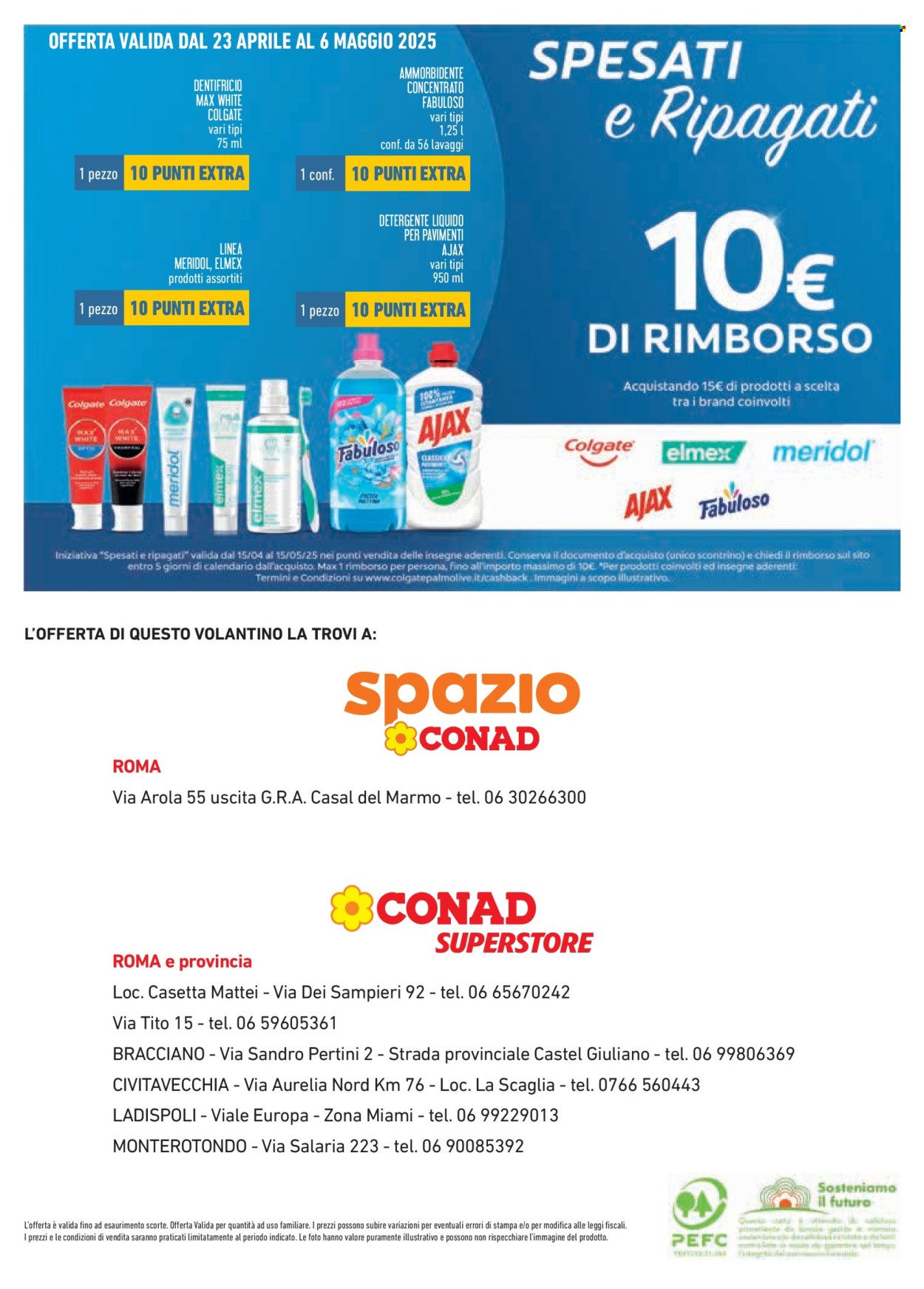 Volantino Conad - 23/4/2025 - 20/5/2025. Pagina 1