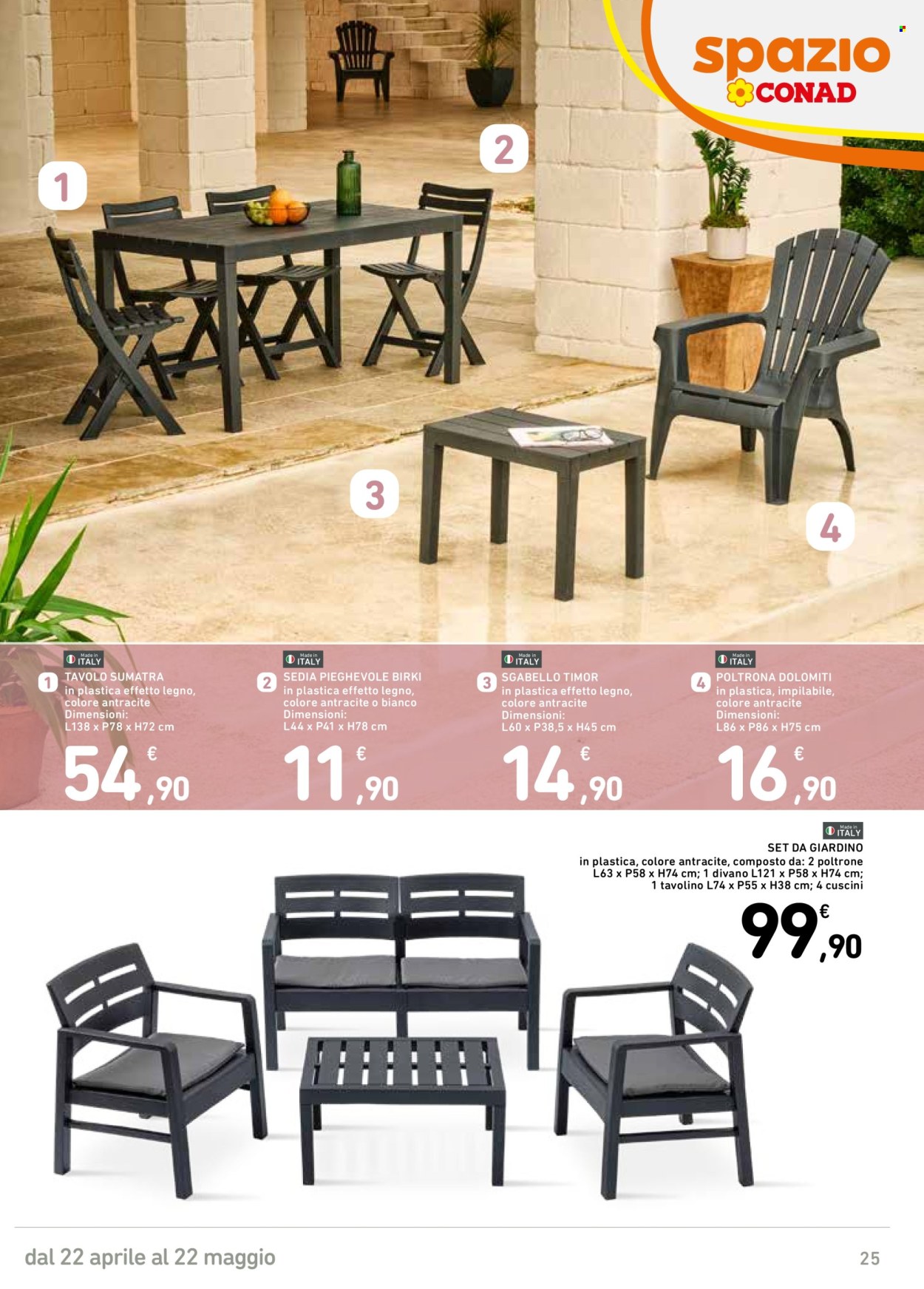 Volantino Spazio Conad - 22/4/2025 - 22/5/2025. Pagina 1