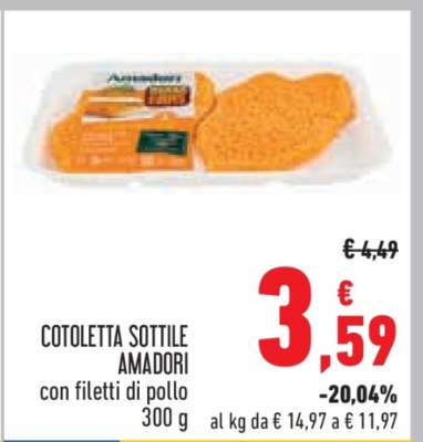 COTOLETTA SOTTILE AMADORI
