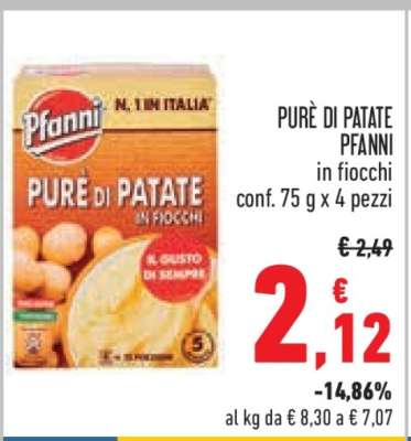 PURÈ DI PATATE PFANNI