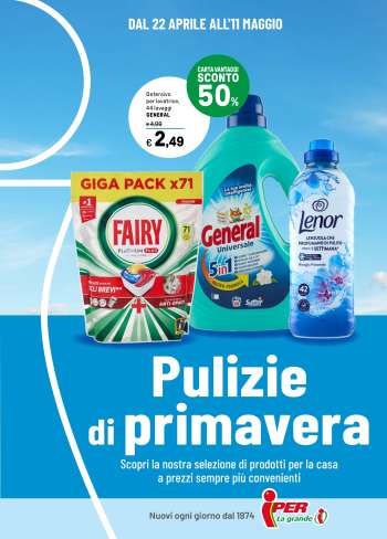 Volantino Iper, La grande i - 22/4/2025 - 11/5/2025.