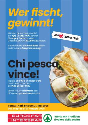 Volantino Eurospar - 21/4/2025 - 31/5/2025.