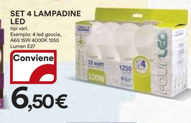 SET 4 LAMPADINE LED