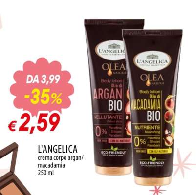 L'ANGELICA CREMA CORPO ARGAN/MACADAMIA