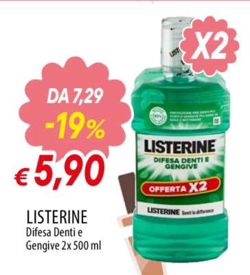 LISTERINE Difesa Denti e Gengive 2x 500 ml