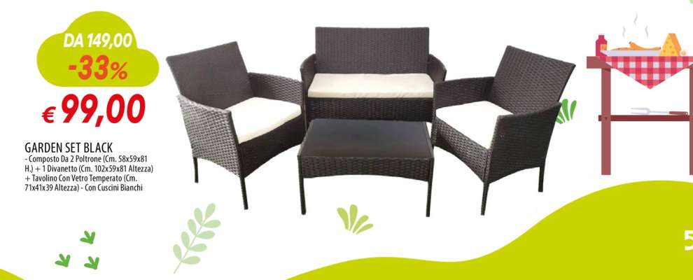 GARDEN SET BLACK