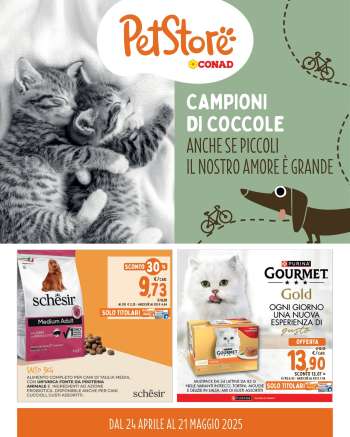 Volantino Pet Store Conad - 24/4/2025 - 21/5/2025.
