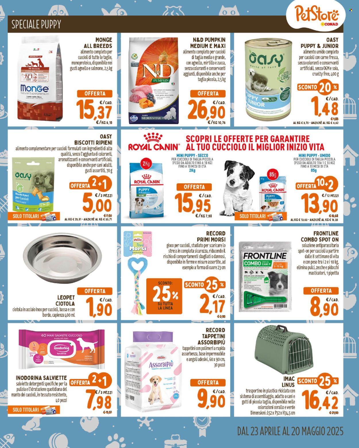 Volantino Pet Store Conad - 23/4/2025 - 20/5/2025. Pagina 1