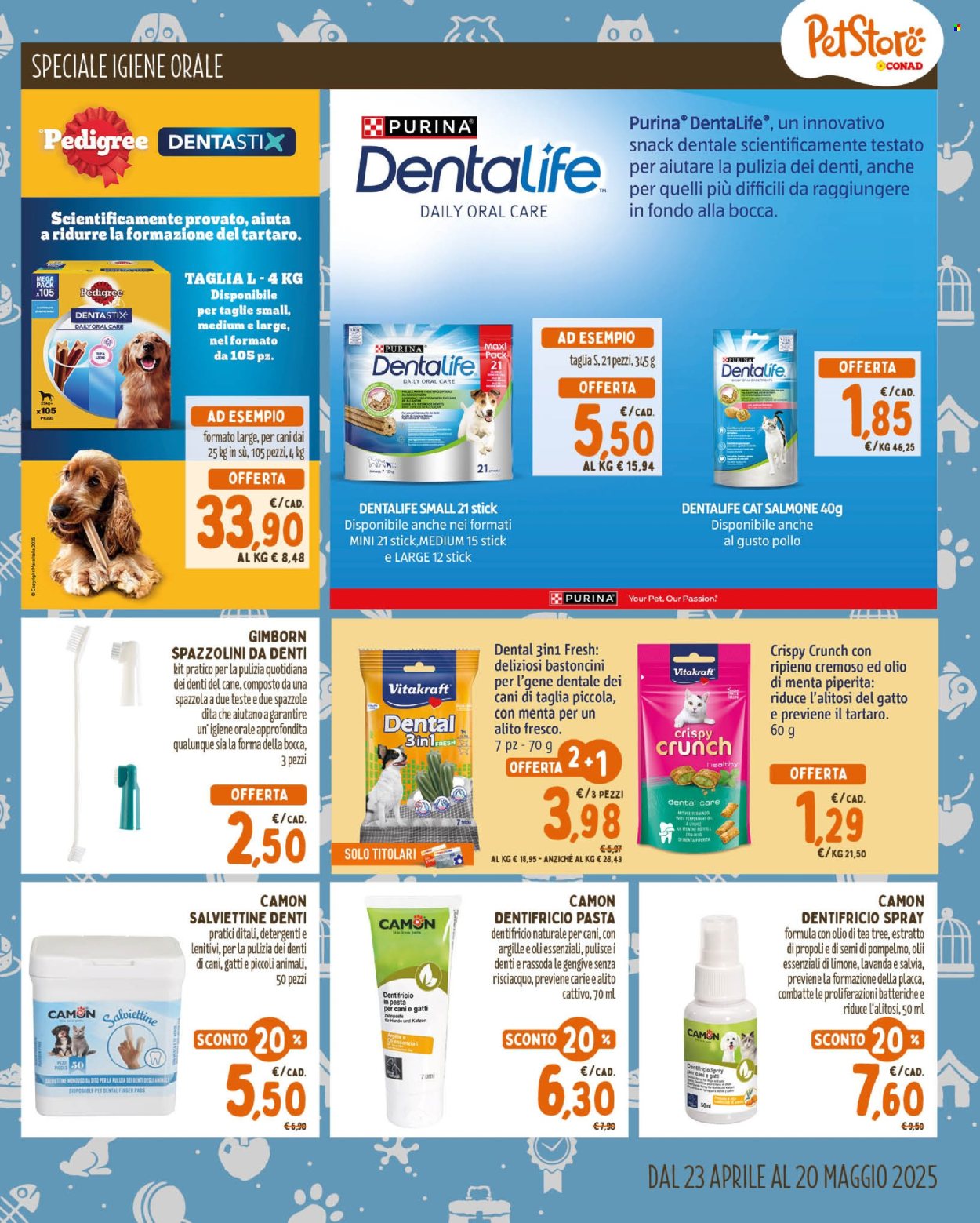 Volantino Pet Store Conad - 23/4/2025 - 20/5/2025. Pagina 1