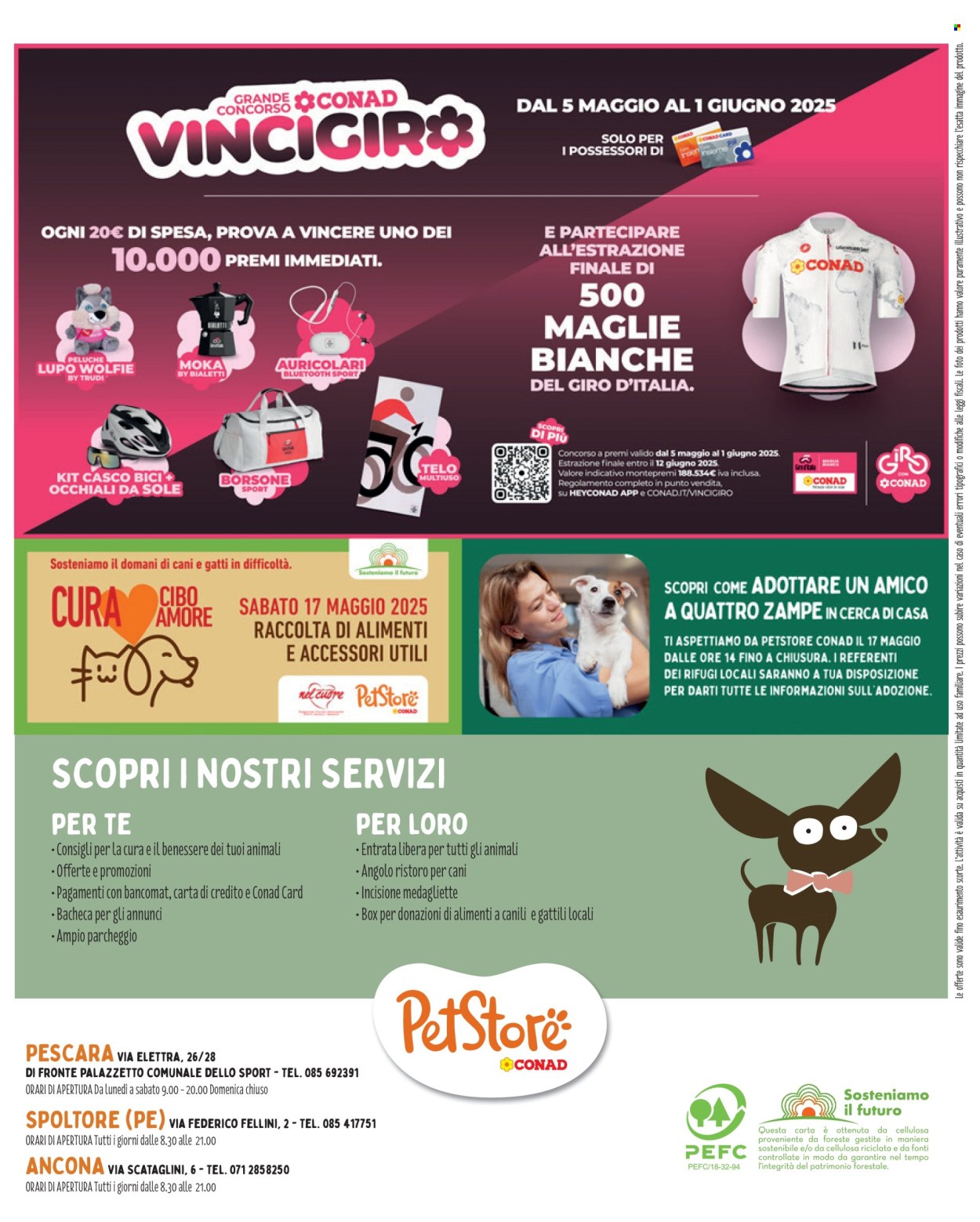 Volantino Pet Store Conad - 24/4/2025 - 21/5/2025. Pagina 1