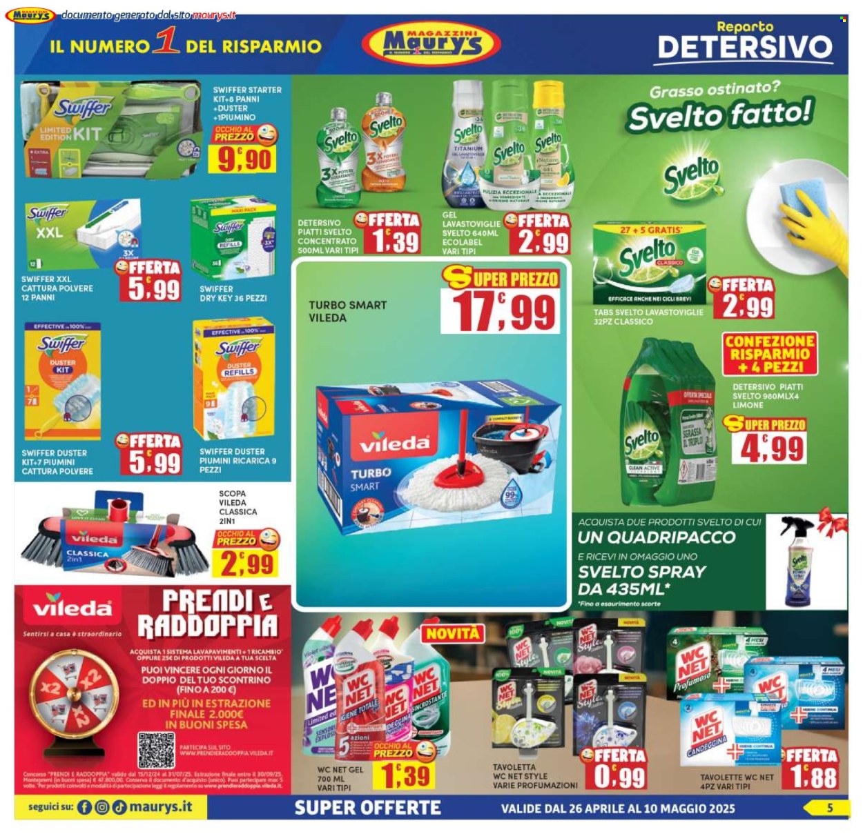 Volantino Maury's - 26/4/2025 - 10/5/2025. Pagina 1