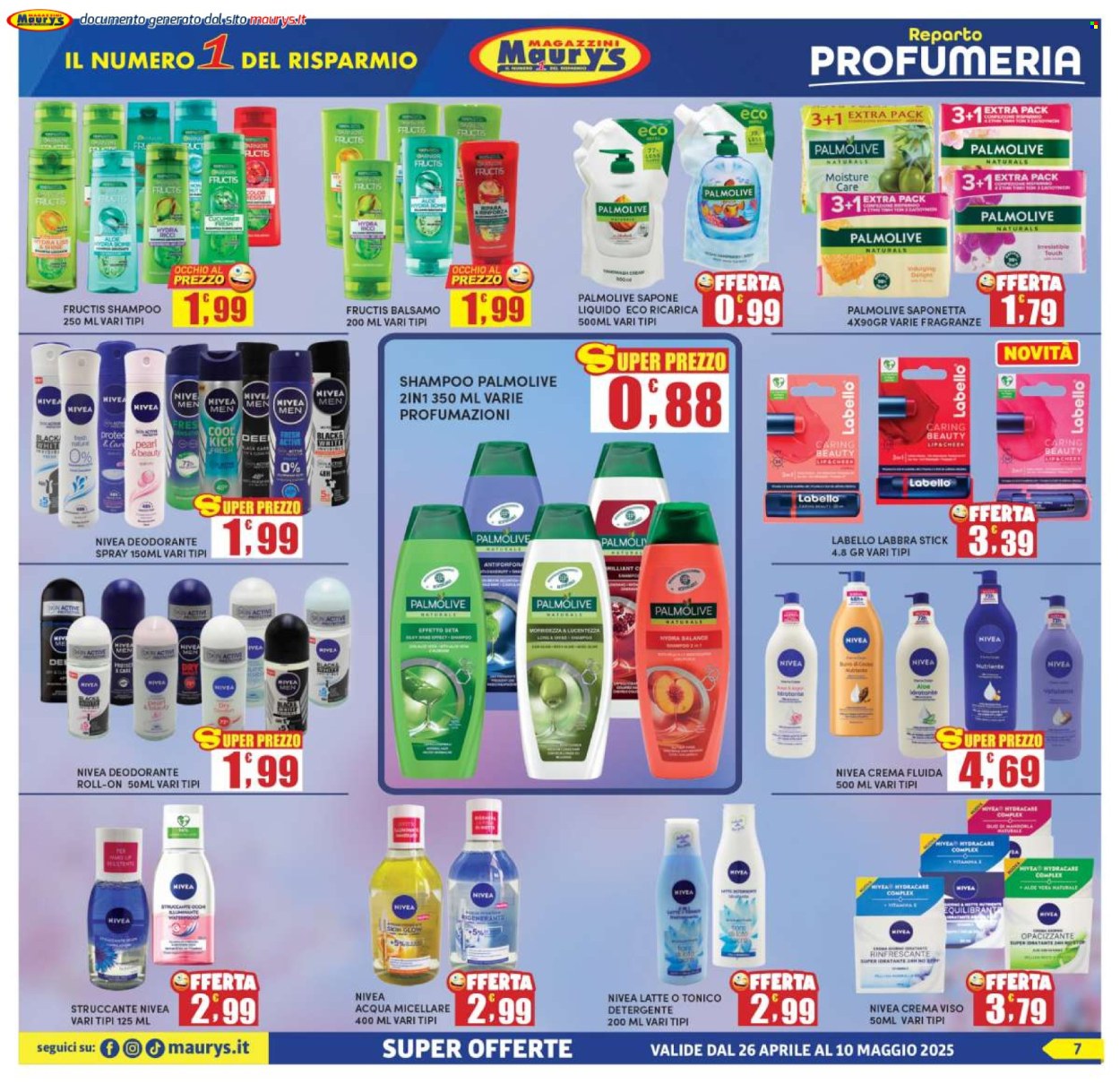Volantino Maury's - 26/4/2025 - 10/5/2025. Pagina 1