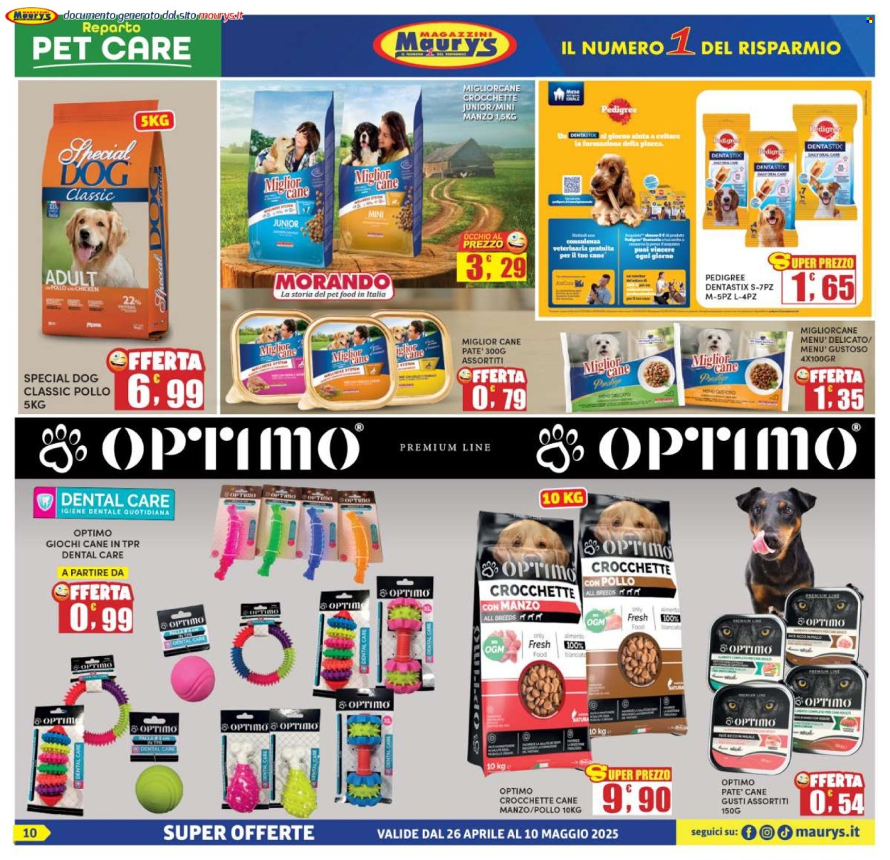 Volantino Maury's - 26/4/2025 - 10/5/2025. Pagina 1