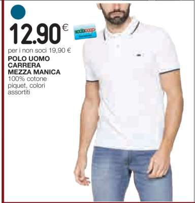 POLO UOMO CARRERA MEZZA MANICA