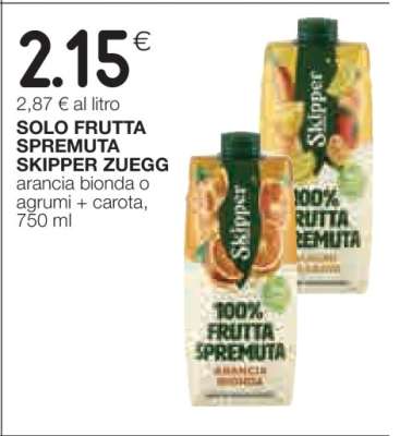 SOLO FRUTTA SPREMUTA SKIPPER ZUEGG