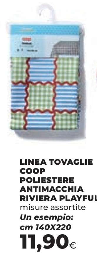LINEA TOVAGLIE COOP POLIESTERE ANTIMACCHIA RIVIERA PLAYFUL