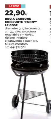 BBQ A CARBONE CON RUOTE 'FUNNY' LE COSE