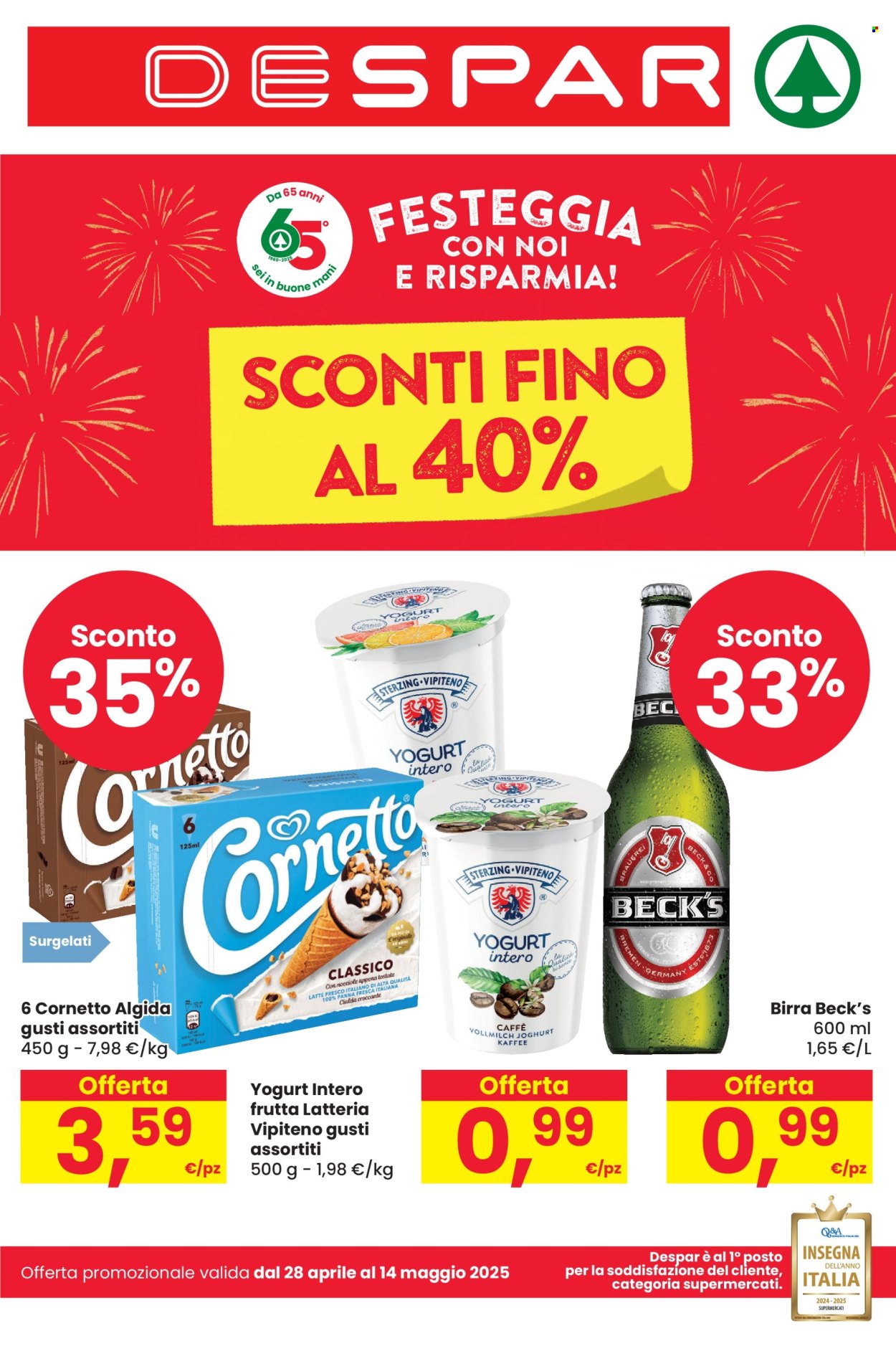 Volantino Despar - 28/4/2025 - 14/5/2025. Pagina 1