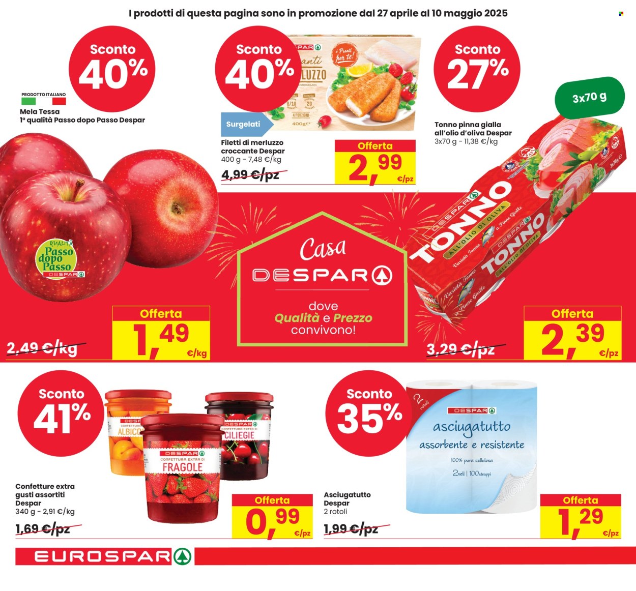Volantino Eurospar - 28/4/2025 - 14/5/2025. Pagina 1