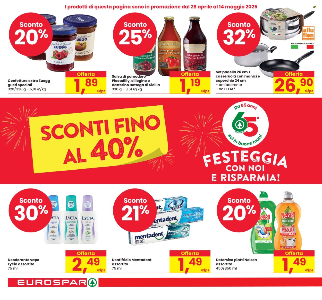 Volantino Eurospar - 28/4/2025 - 14/5/2025. Pagina 1