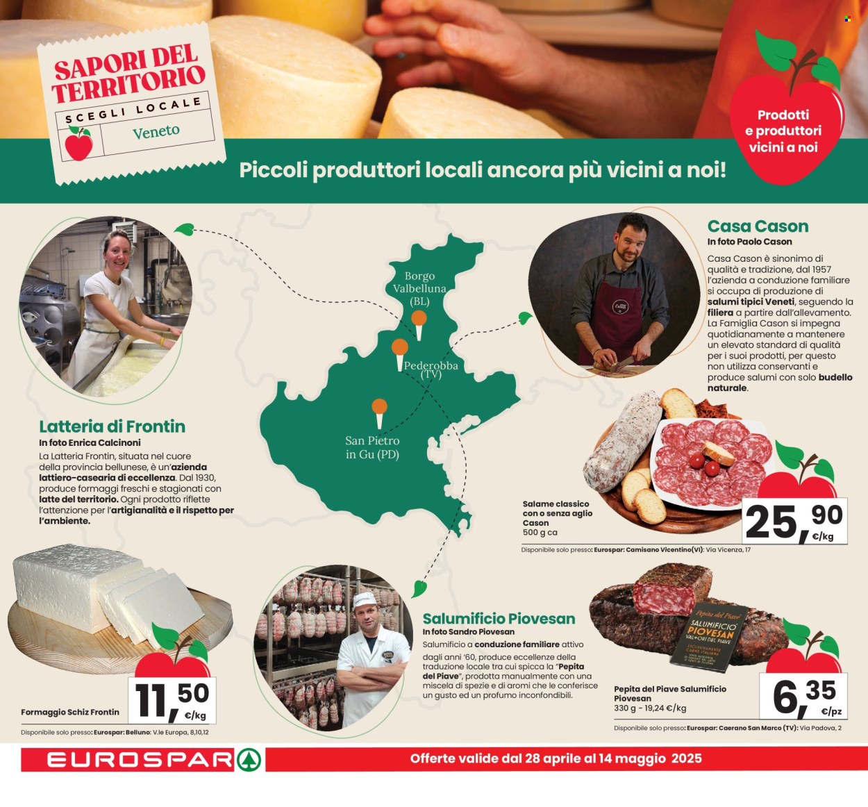 Volantino Eurospar - 28/4/2025 - 14/5/2025. Pagina 1