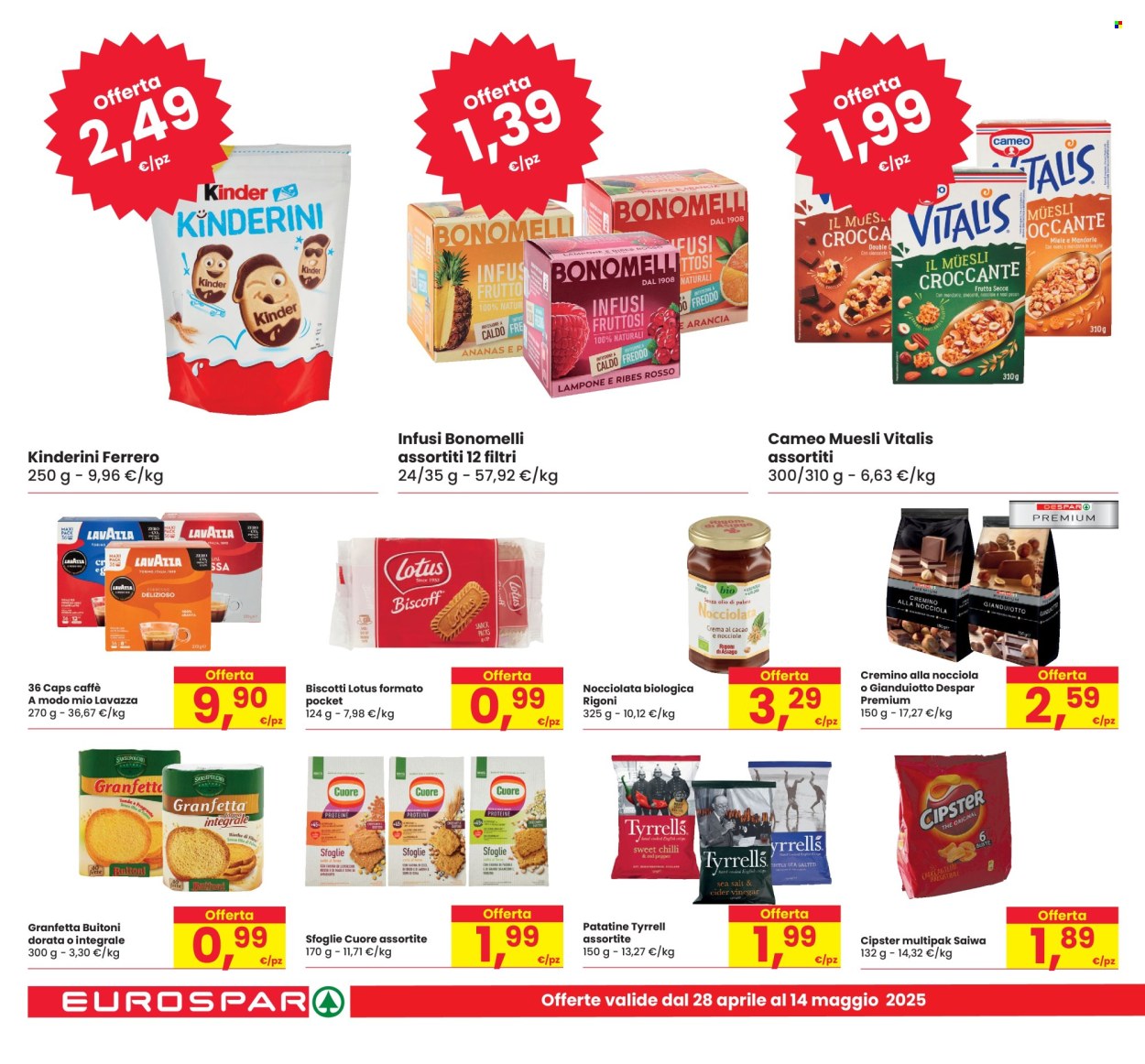 Volantino Eurospar - 28/4/2025 - 14/5/2025. Pagina 1