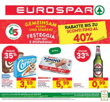 Volantino Eurospar - 28/4/2025 - 14/5/2025.