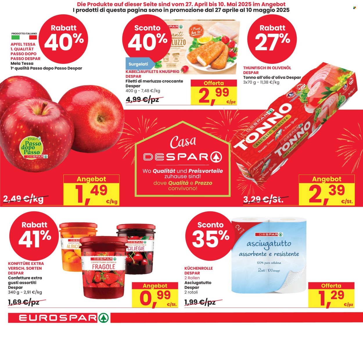 Volantino Eurospar - 28/4/2025 - 14/5/2025. Pagina 1