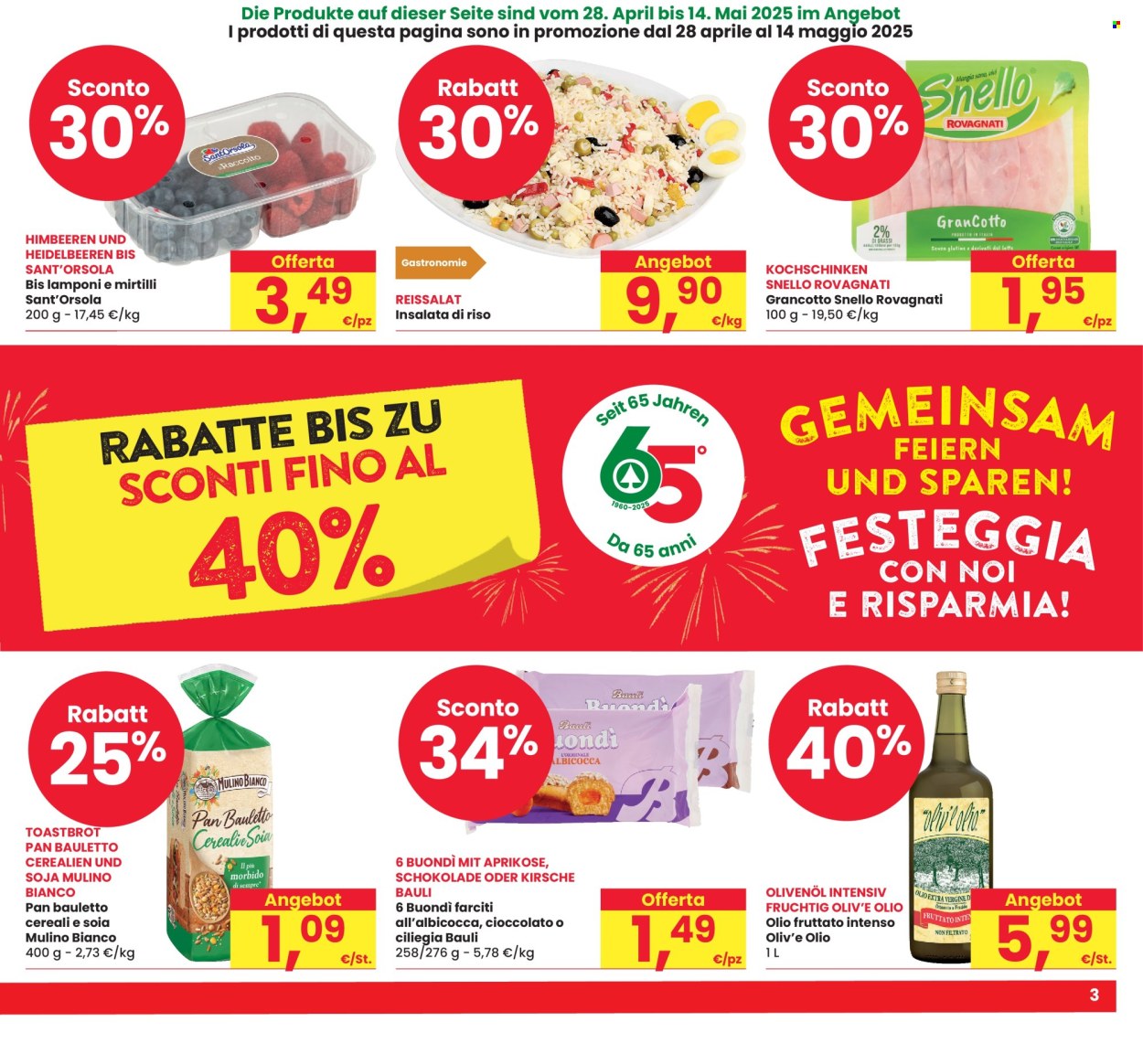 Volantino Eurospar - 28/4/2025 - 14/5/2025. Pagina 1