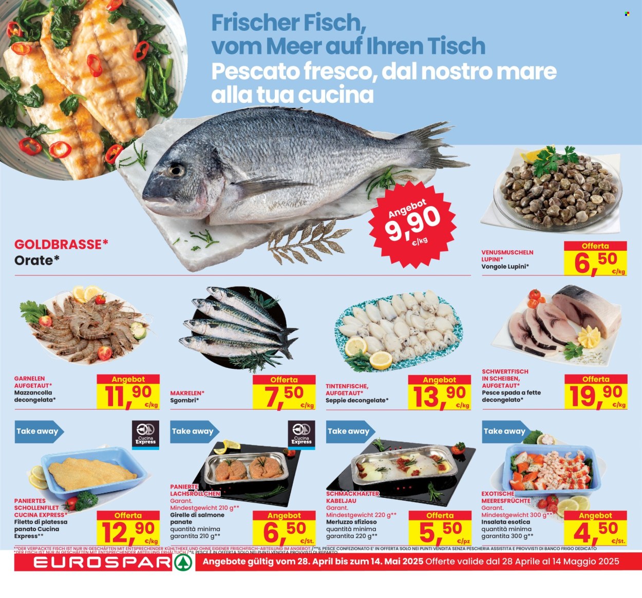 Volantino Eurospar - 28/4/2025 - 14/5/2025. Pagina 1